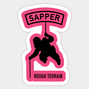 SAPPER Rough Terrain Combat Engineer Sticker